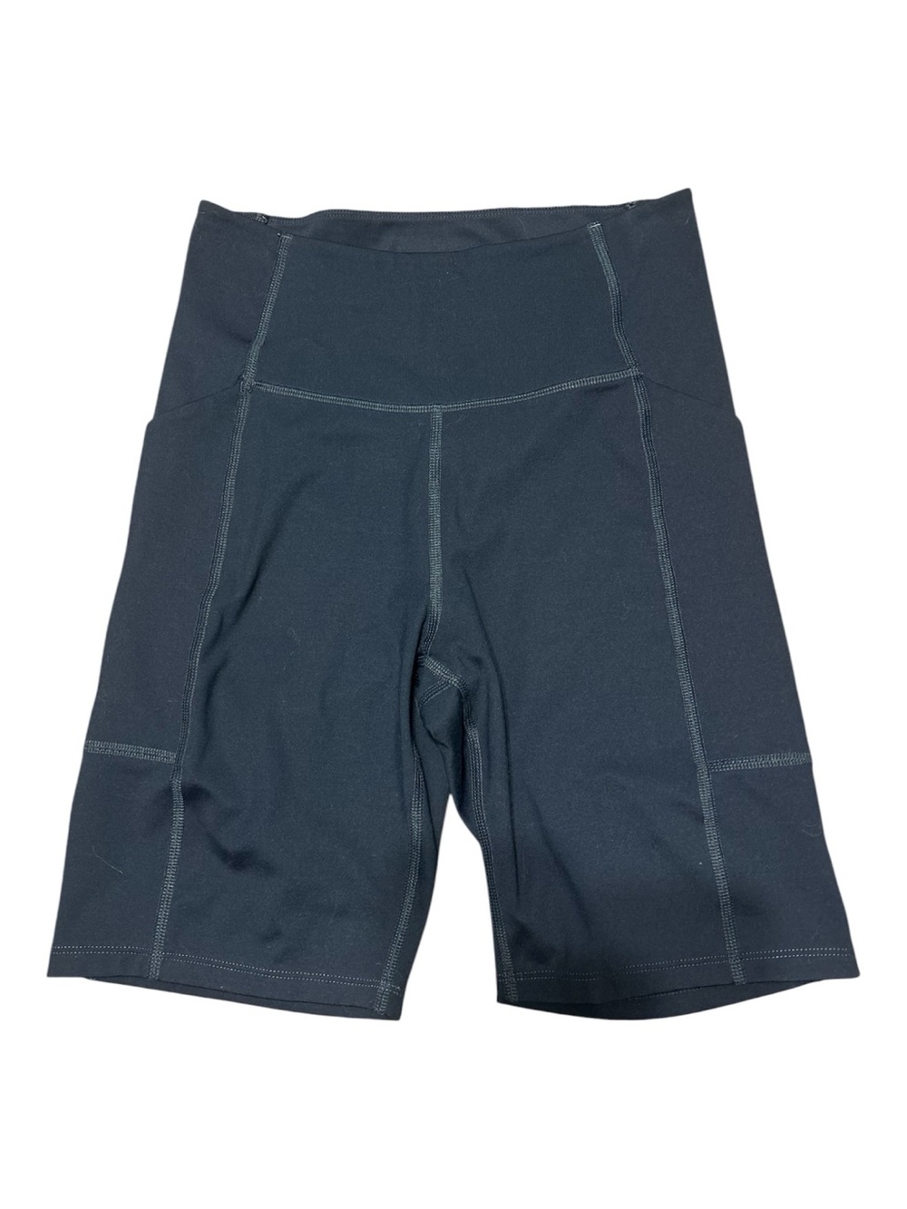 Girlfriend Collective Bike Shorts Womens S Black High Rise Pocket